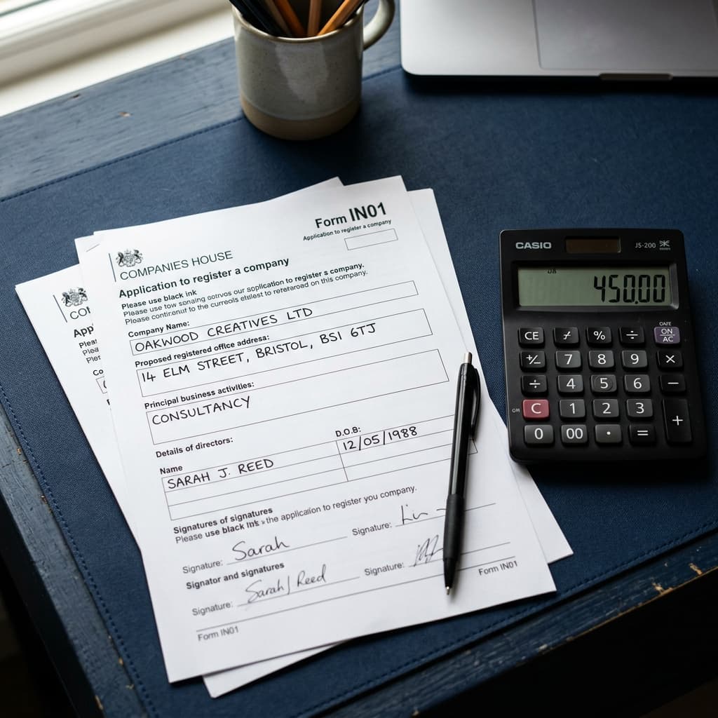 Business registration paperwork