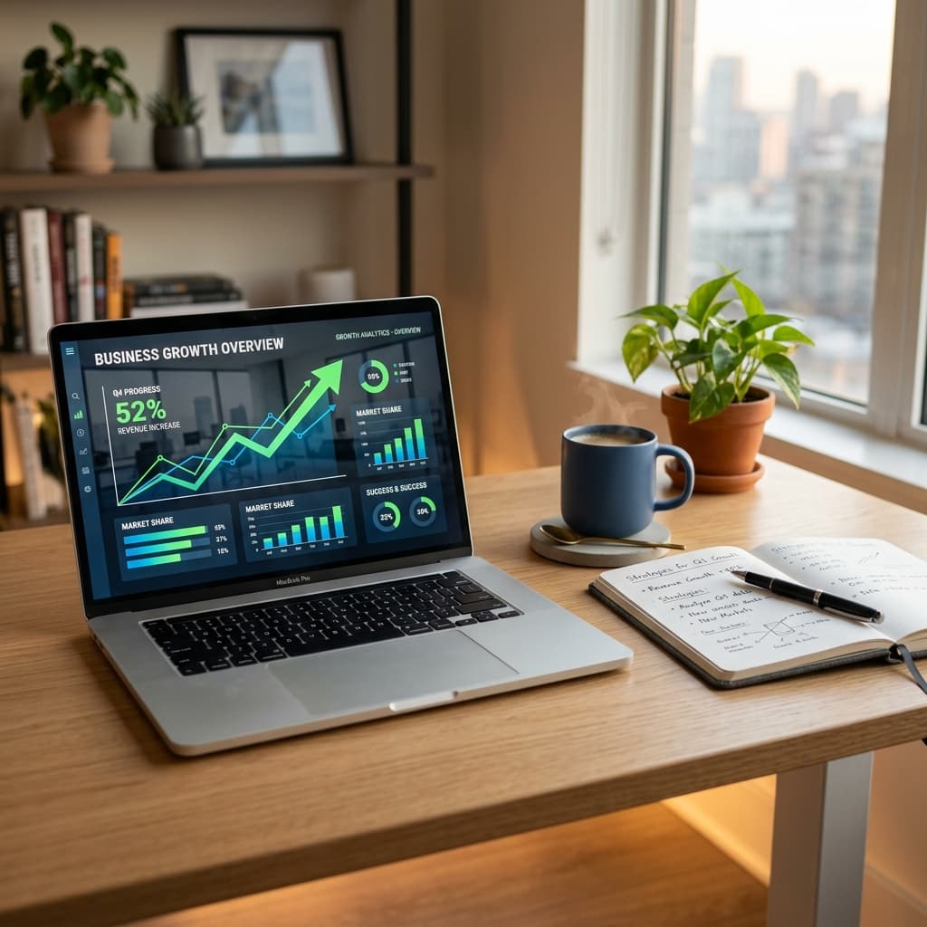 Business growth and launch illustration